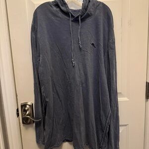 Tommy Bahama Embroidered Long Sleeve Shirt with Hoodie